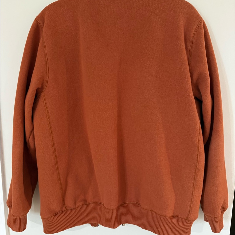 Outdoor Life Rust Orange Jacket w/ Sherpa Lining Fleece Zip Up warm &cozy Y2K. - Picture 2 of 4